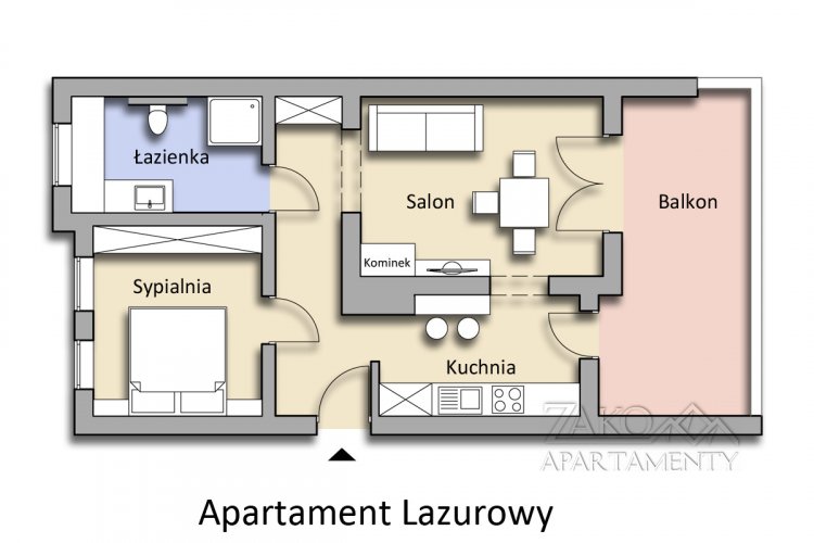 Apartament LAZUROWY