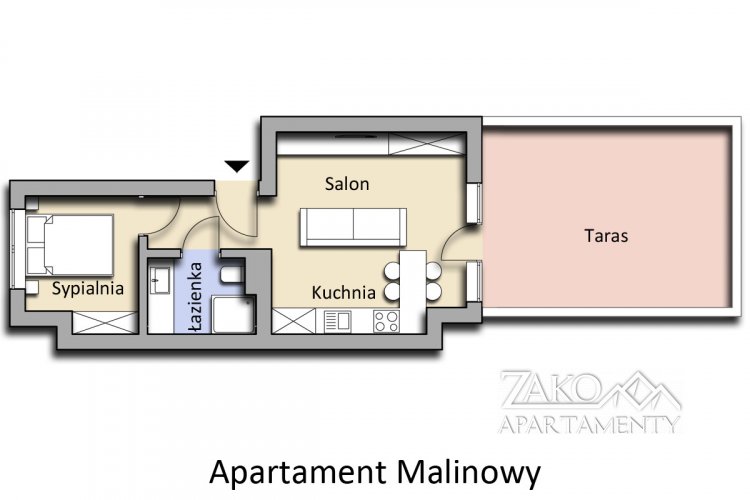 Apartament MALINOWY